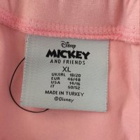 Disney Mickey and Friends дамска розова плисирана мини пола XL, снимка 5 - Поли - 42315804