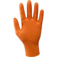 Автосервизи - Черни и оранжеви еднократни нитрилни ръкавици нитрил, снимка 6 - Медицински консумативи - 39436990
