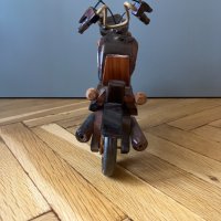 Декоративен дървен мотор ”Харли Дейвидсън”, снимка 5 - Декорация за дома - 41900389