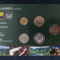 Комплектен сет - Колумбия , 5 монети , снимка 1 - Нумизматика и бонистика - 44422655
