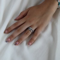 Двоен пръстен Vivienne Westwood , снимка 1 - Пръстени - 41330389