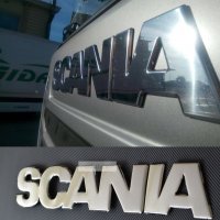Декорация 3D преден надпис за решетка на Скания Scania R 2010-2016г., снимка 1 - Аксесоари и консумативи - 35757797