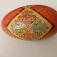 19 век дървено руско яйце ръчно рисувано, снимка 10 - Колекции - 42447513