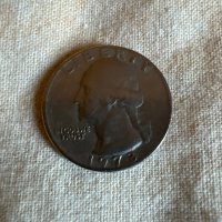 Quarter Dollar 1973 г. Сребърна, снимка 4 - Нумизматика и бонистика - 42604041