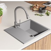Кухненска мивка от Гранит модел Ибиса 620 Компакт - сива, снимка 7 - Други - 35868657