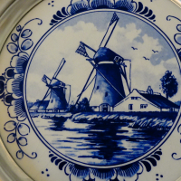 Пано Delft порцелан и калай WMF. , снимка 3 - Антикварни и старинни предмети - 36302568
