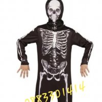 Костюм Скелет Хелоуин Helloween , снимка 2 - Детски комплекти - 34465573