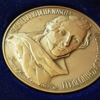 Италианска сребърна монета медал Джузепе Джоакино Бели, снимка 5 - Нумизматика и бонистика - 41482688