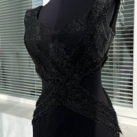 Официална черна рокля с гол гръб, снимка 4 - Рокли - 38983210