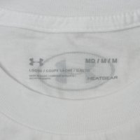 Under Armour UA Logo оригинална блуза M спорт памук фланелка, снимка 3 - Спортни дрехи, екипи - 41724213