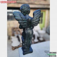 Градинска статуя фигура ангел от бетон, снимка 3 - Градински мебели, декорация  - 39515420