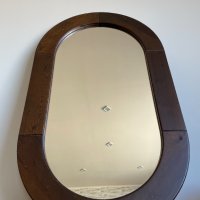 Старо дървено огледало - 100/60см, снимка 2 - Антикварни и старинни предмети - 35871611