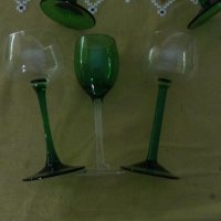 Чаши,цветно стъкло 5+1 брой, снимка 4 - Чаши - 41654463