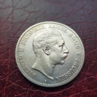 Германия 5 марки 1903 сребро, снимка 2 - Нумизматика и бонистика - 40829730
