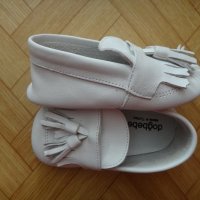 Официални бебешки бели обувки от естествена кожа, 19 номер, подходящи за кръщенка/кръщене, снимка 6 - Бебешки обувки - 39127459