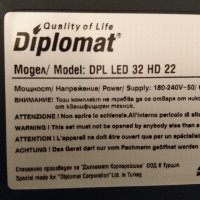 DIPLOMAT DPL LED 32 HD 22 на части, снимка 2 - Части и Платки - 39087926