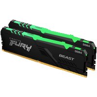 RAM Памет за настолен компютър 16GB Kingston 3600MT/s DDR4 CL17 DIMM FURY Beast RGB SS30740, снимка 1 - Друга електроника - 41038547