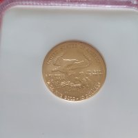 Златен Американски орел 10$ 2006 1/4OZ MS69, снимка 4 - Колиета, медальони, синджири - 44180507