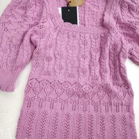 Разкошна блузка YAS плетиво, М размер, снимка 2 - Блузи с дълъг ръкав и пуловери - 39193069