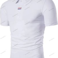Мъжка бързосъхнеща поло тениска с яка и три копчета Pique Jersey, 2цвята - 023, снимка 2 - Тениски - 41482050