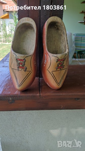 Стари дървени обувки/калеври  от едно време, снимка 1