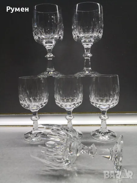 Кристални чаши 6 броя, снимка 1