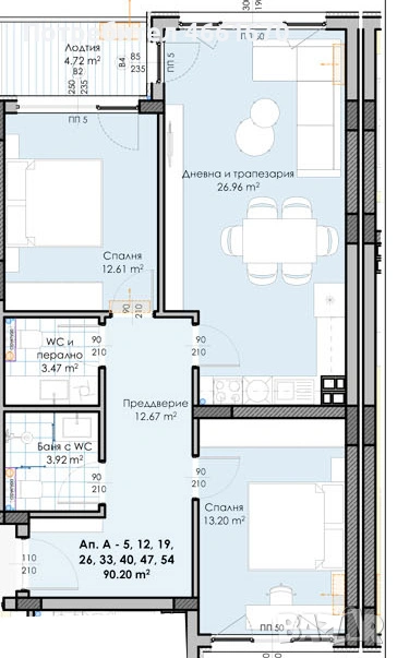 Тристаен апартамент в Кършияка, снимка 1