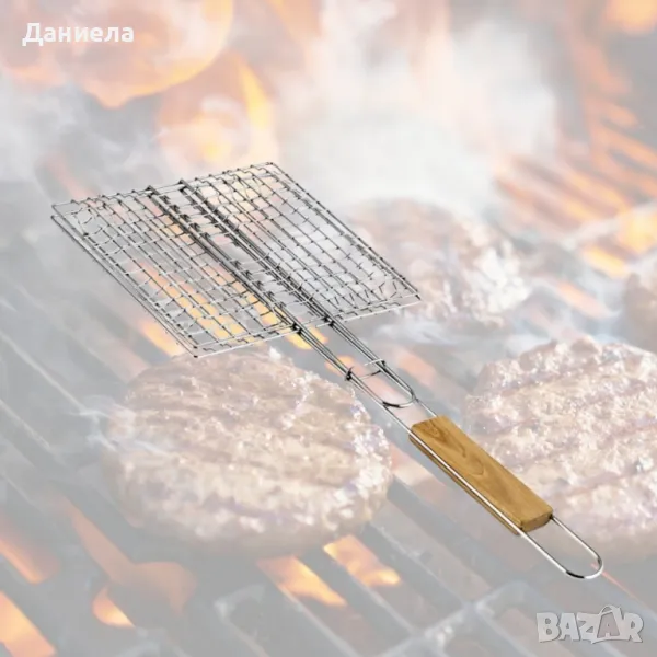 Скара за барбекю за бургери 22.5x20x52см, снимка 1