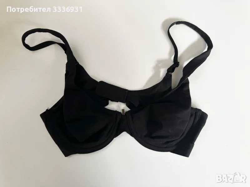 Черен памучен сутиен Triumph, снимка 1