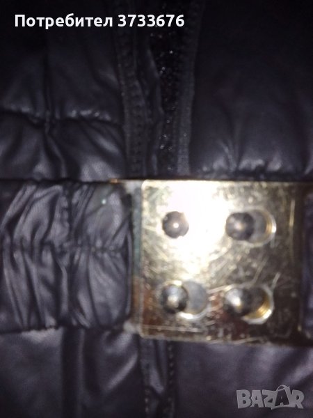 Дамско пухено, шушлеково яке, с качулка, снимка 1