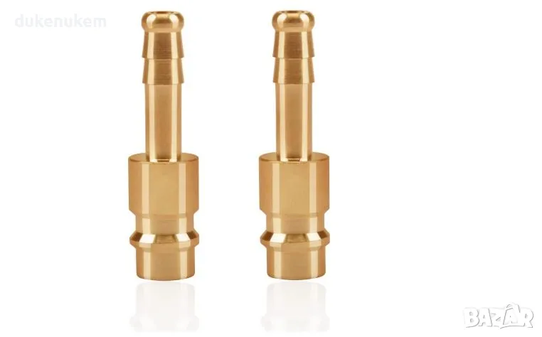 НОВИ! Месингови Пневматични Бързи Връзки, 6 мм, 2 бр/к-кт, снимка 1