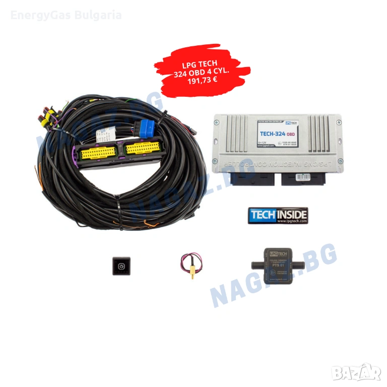 Газов инжекцион 4cyl. LPG TECH-324OBD/gazov injekcion LPG TECH-326/328, снимка 1