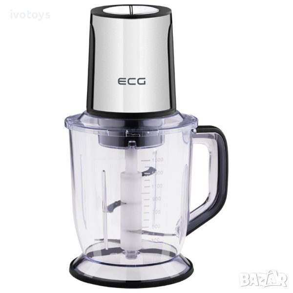 Чопър ECG SP 4015 Chop&Cut, 400W, 1.5l, Сив/Черен, снимка 1