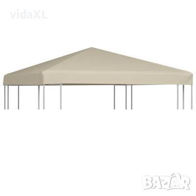 vidaXL Покрив за шатра, 310 г/м², 3x3 м, бежов, снимка 1