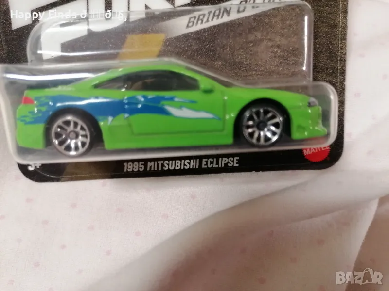 Hot Wheels 1995 Mitsubishi Eclipse Fast end Fourious Brian O`Conner, снимка 1