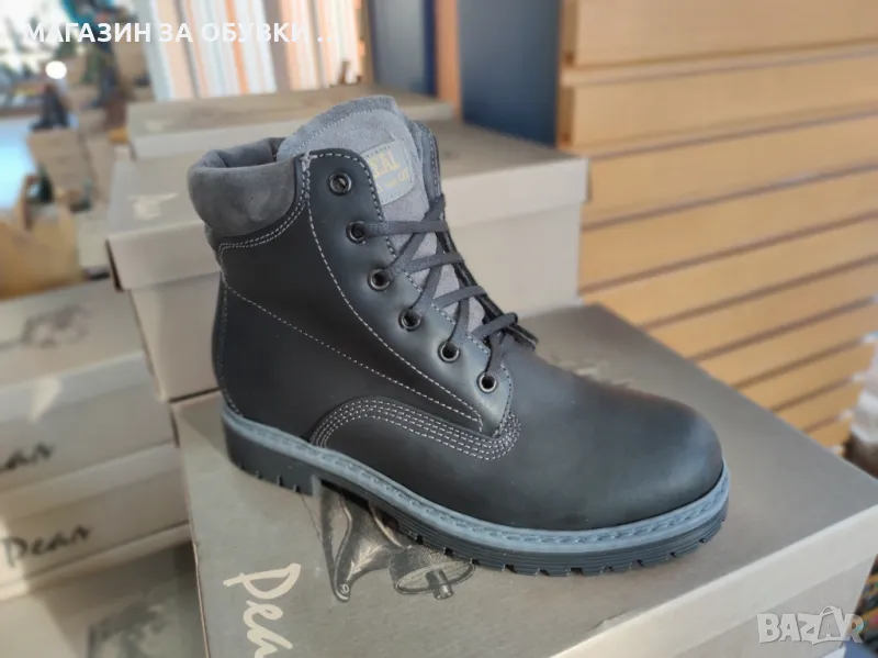 МЪЖКИ БОТИ - ЕСТЕСТВЕНА КОЖА - код:19Р64, снимка 1