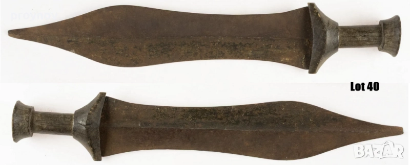 Меч за хвърляне на народът на  Бушонго  32 см., снимка 1