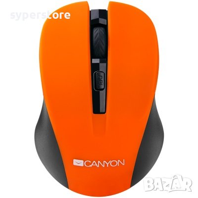 Мишка Безжична CANYON CNE-CMSW1O 1200dpi 3 btn Оранжева Wireless Optical Mouse, снимка 1