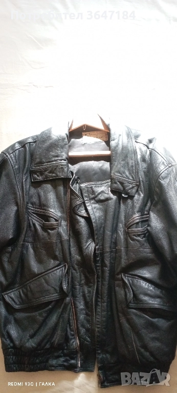 Мъжко кожено яке, естествена кожа , снимка 1