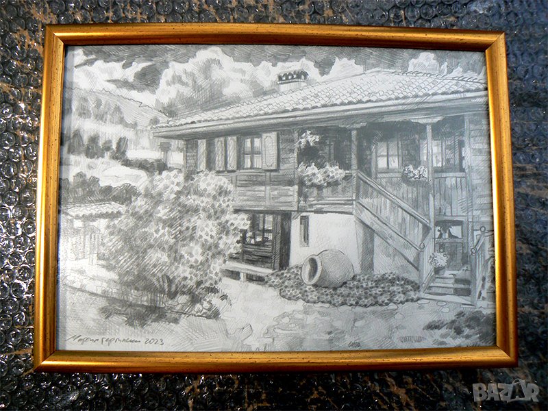 Копривщица . Рисунка с молив ., снимка 1