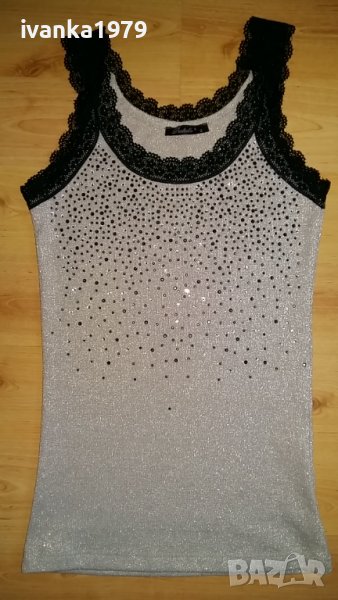 Празничен топ ламе и камъни Destello S/ Xs, снимка 1