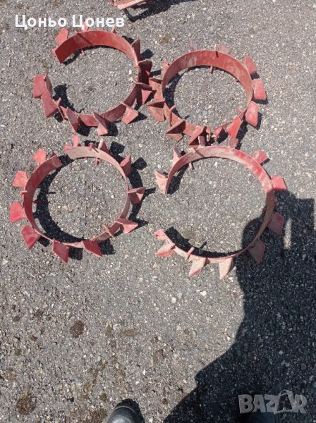 Метални колела за мотофреза 2 бр., снимка 1