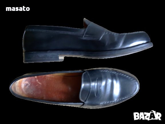 тъмносини мокасини/loafers от естествена кожа №39.5, снимка 1