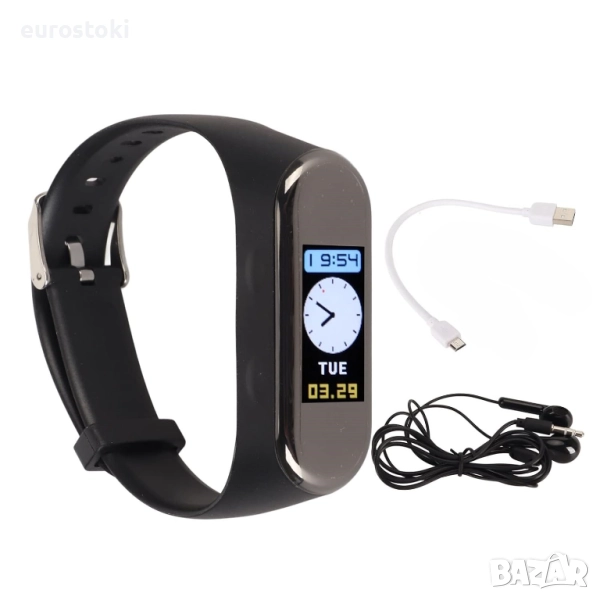 Kufoo Ръчен часовник за запис на глас, дигитален рекордер с гласово активиране за възрастни , снимка 1