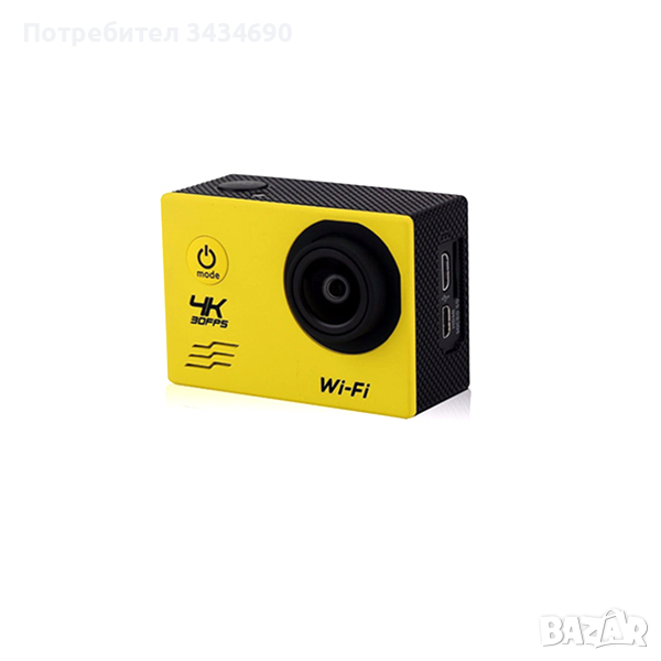 Спортна камера WIFI Ultra HD 4K водоустойчива 30 метра 170 градуса / SPK020 /, снимка 1