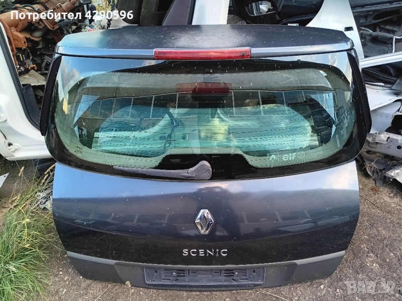 Заден капак багажник стъкло Renault Scenic 03-09г. Рено Сценик , снимка 1