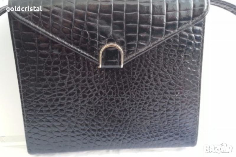 ретро черна лачена чанта , снимка 1