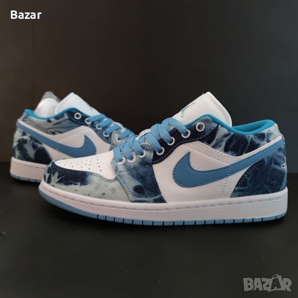 Nike Air Jordan 1 Low Denim Blue Маратонки Дънков Плат Нови Оригинални Обувки 44.5 Размер Номер , снимка 1