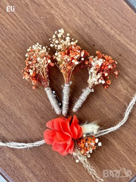 Бутониери и ленти за ръка , снимка 1