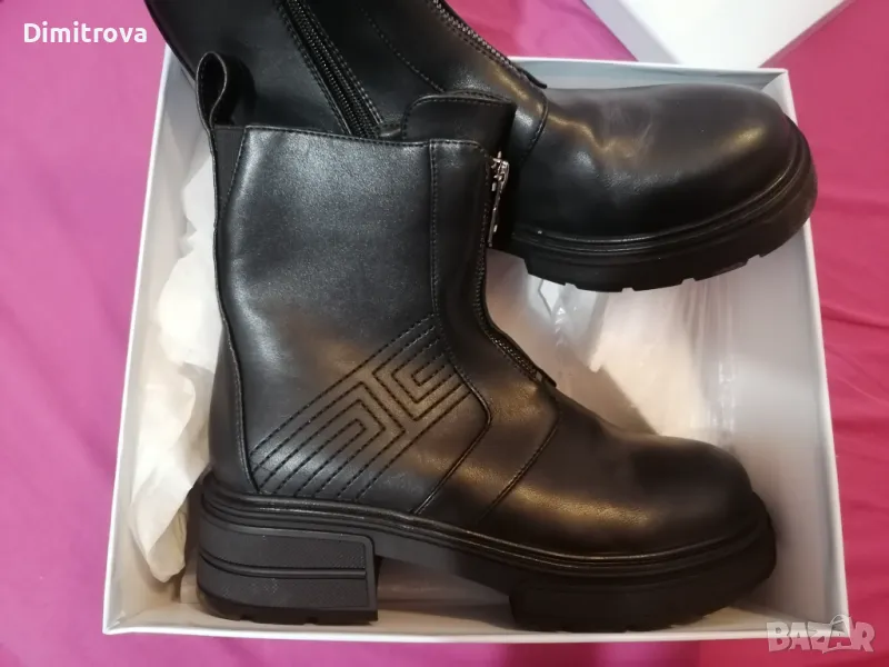 Дамски зимни боти Mat Star, черни, 39 номер,нови, снимка 1